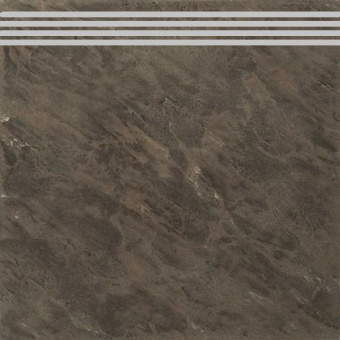 Ступень 4 пол. ф.п. (Монблан коричнево-сер 01 КГ глаз v2 400*400(1-й сорт) - керамическая плитка - Ступени 