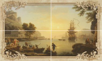 Rotterdam beige panno 01 600х1000 (1-й сорт) - керамическая плитка - Rotterdam 